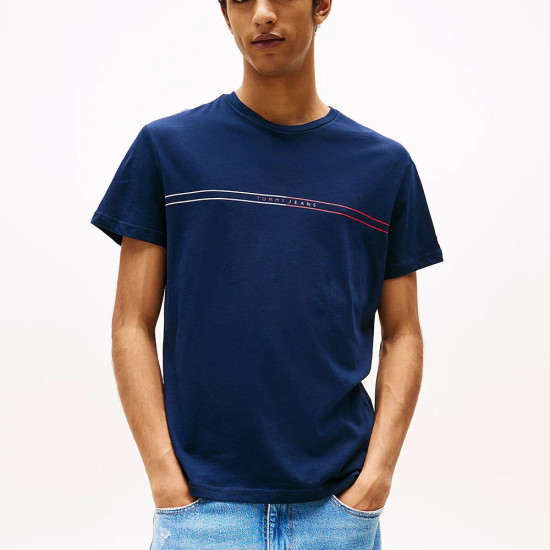 Tommy Hilfiger Ανδρική κοντομάνικη μπλούζα Logo Slim T-Shirts 2-Pack